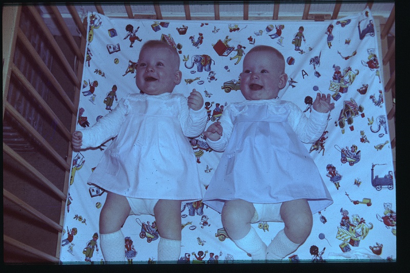 43.Delft apr 1964 Brigitte,Marion.JPG